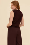 Frock Me Out | Alpaca Knit Vest | Burgundy