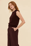 Frock Me Out | Alpaca Knit Vest | Burgundy