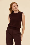 Frock Me Out | Alpaca Knit Vest | Burgundy