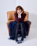 Tightology | Aran Cashmere Blend Tights | Navy
