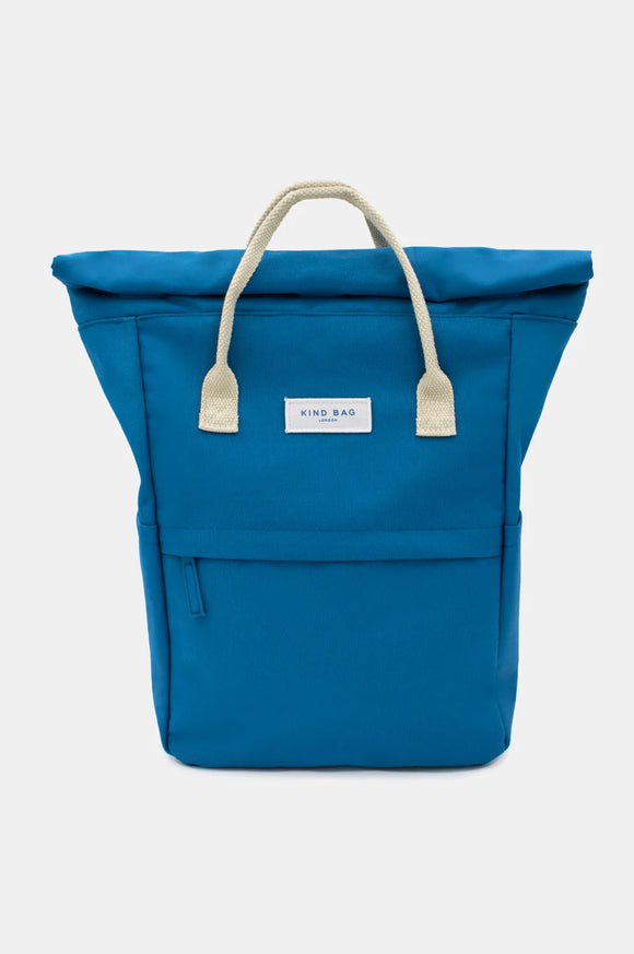 Kind Bag London | Medium Backpack | Petrol Blue
