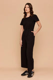 Frock Me Out | Stretch Jersey Jumpsuit | Black