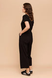 Frock Me Out | Stretch Jersey Jumpsuit | Black
