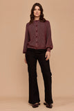 Frock Me Out | Knit Cardigan | Burgundy Gold Lurex