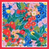 Julie White | Silk Cotton Scarf | Bush Bloom Red