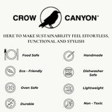 Crow Canyon | Splatter Enamelware | Pasta Plate | Black