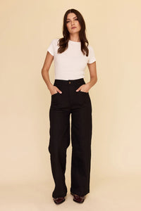 Frock Me Out | Denim High Waisted Jeans | Black