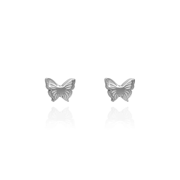 Originals Lab | Silver Butterfly Stud Earrings