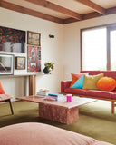Kip & Co | Velvet Pea Cushion | Marmalade