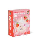 Tiger Tribe | Bag Charm Kit | Strawberry Bubble Tea