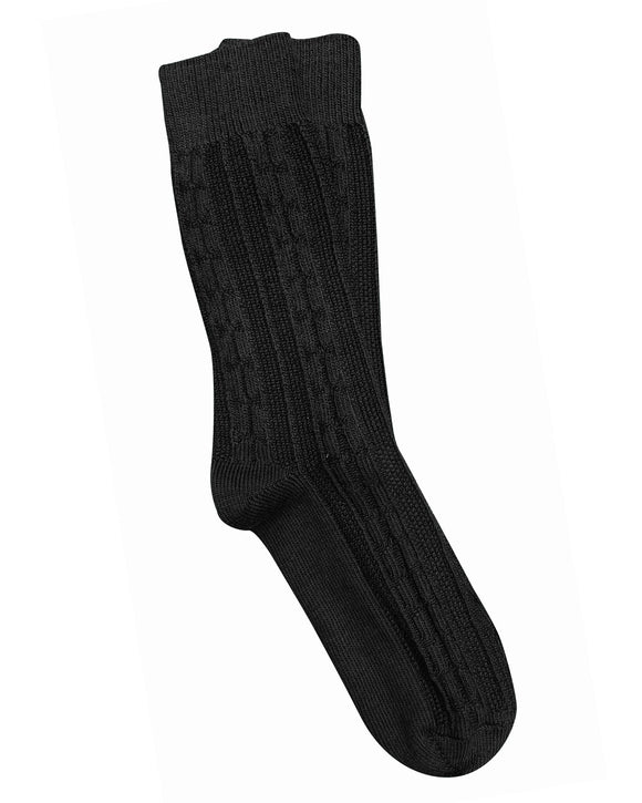 Tightology | Cable Black | Merino Wool Socks