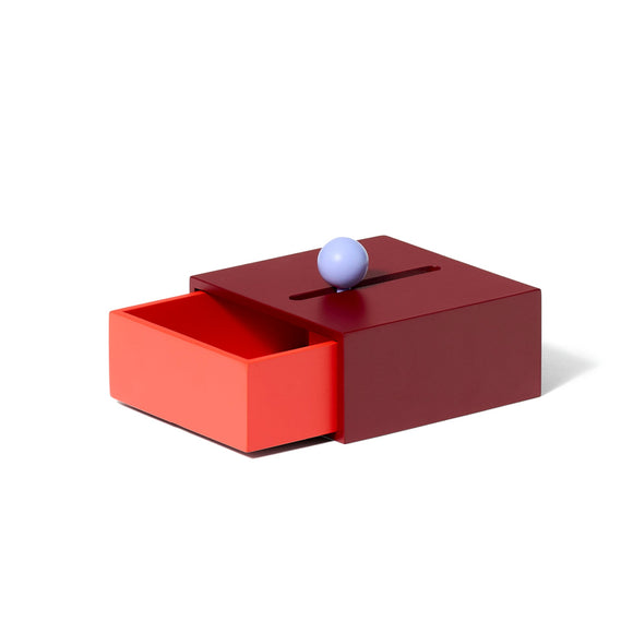 Areaware | Cache Box | Small Red + Orange