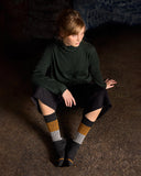 Tightology | Chunky Rib Merino Wool Socks | Charcoal