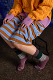 Tightology | Chunky Rib | Mauve Merino Wool Socks