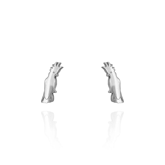 Originals Lab | Silver Cockatoo Stud Earrings