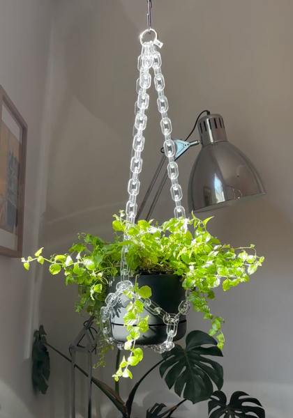 macrame plant hanger with crystals Woljam | Plant Hanger