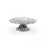 Crow Canyon | Splatter Enamelware Cake Stand | Black