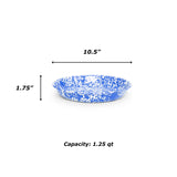 Crow Canyon | Splatter Enamelware | Pasta Plate | Black