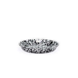 Crow Canyon | Splatter Enamelware | Pasta Plate | Black