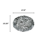 Crow Canyon | Splatter Enamelware | Oval Platter | Black