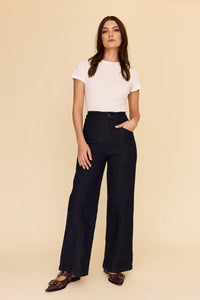 Frock Me Out | Denim High Waisted Jeans | Dark Indigo