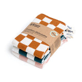 Sophie Home | Reusable Check Dishcloths | Mustard