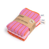 Sophie Home | Reusable Striped Dishcloths | Pink