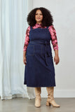Frock Me Out | Denim Belted Apron Dress