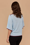 Frock Me Out | Kimono Sleeve Knit | Blue & Burgundy