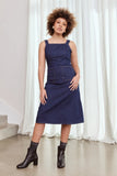 Frock Me Out | Denim Belted Apron Dress