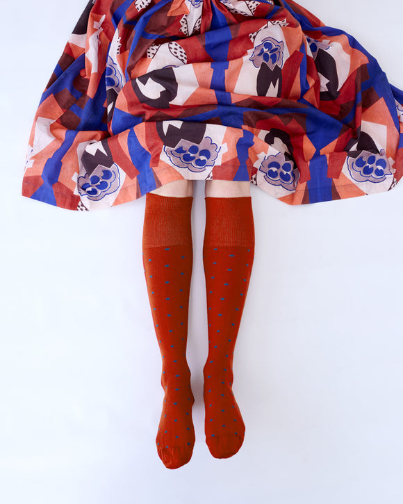 Tightology | Dotty Paprika | Cotton Socks
