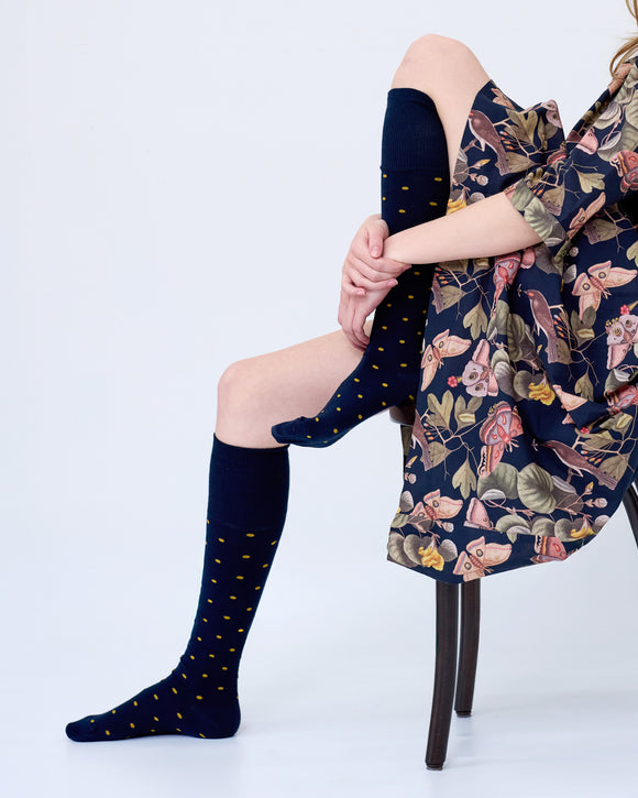 Tightology | Dotty Midnight | Cotton Socks
