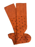 Tightology | Premium Long Socks Merino Wool | Paprika Dotty