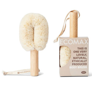ECOMAX | Soft Jute Body Brush | White