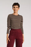 Olga de Polga | Ella Striped Top | Chocolate
