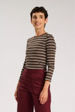 Olga de Polga | Ella Striped Top | Chocolate