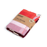 Sophie Home | Striped Terry Towelling Flannel 2 Pack | Pink