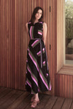 Frock Me Out | Roller Dress | Black Retro Stripe