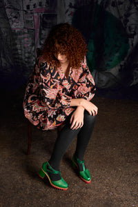 Tightology | Geo Black | Merino Tights
