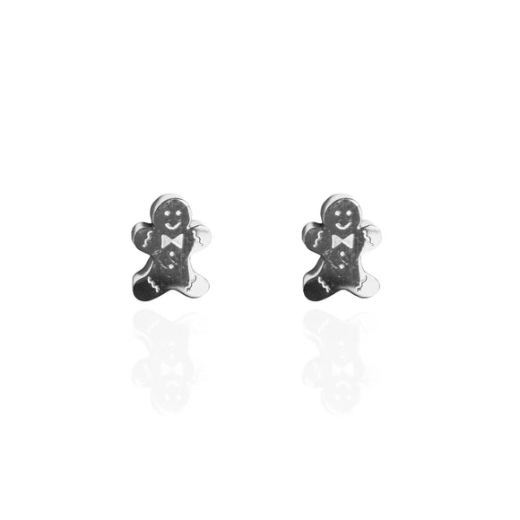 Originals Lab | Silver Gingerbread Stud Earrings
