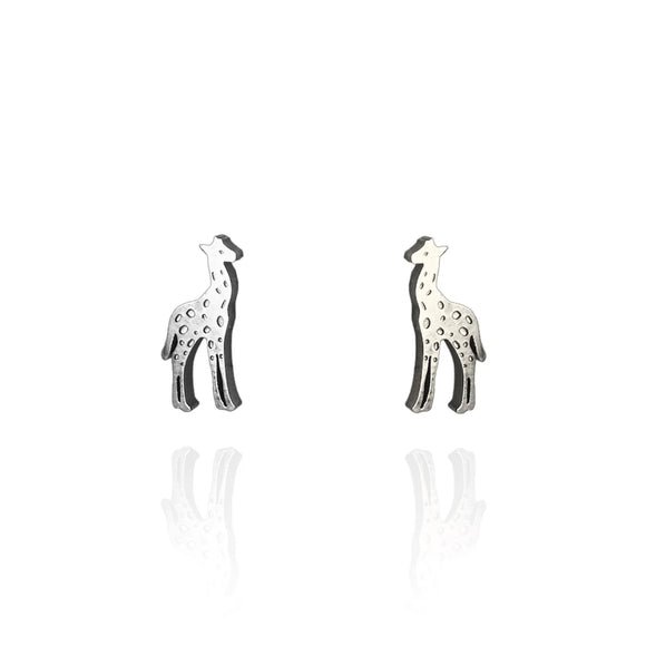 Originals Lab | Silver Giraffe Stud Earrings