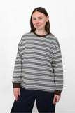 Olga de Polga | Haco Long Sleeve Stripe Cotton T-Shirt | Blue