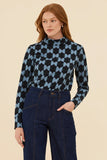 Frock Me Out | Half Moon Mock Neck Top