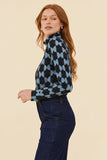 Frock Me Out | Half Moon Mock Neck Top