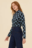 Frock Me Out | Half Moon Mock Neck Top