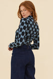 Frock Me Out | Half Moon Mock Neck Top