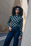 Frock Me Out | Half Moon Mock Neck Top