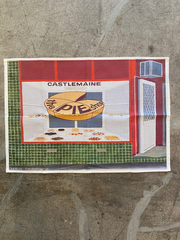 Castlemaine Icons | Art Tea Towel | Castlemaine Pie Shop