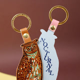 Ark Colour Design | Nocturnal Owl Key Fob | Burnt Orange