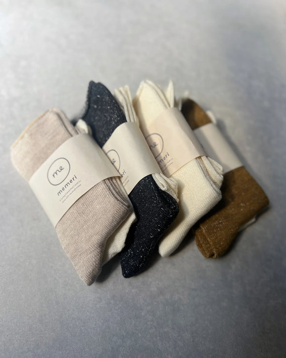 Memeri | Wool Silk Layered Sock Set